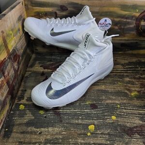 Men Nike Zoom Trout 3 White Silver Baseball Cleats size 10 new 856503-100 Rare